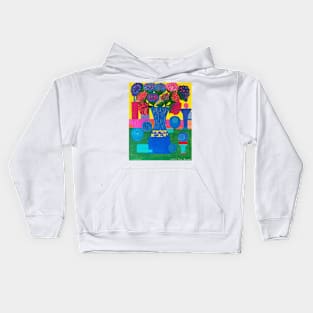 Flowers and Orbs Kids Hoodie